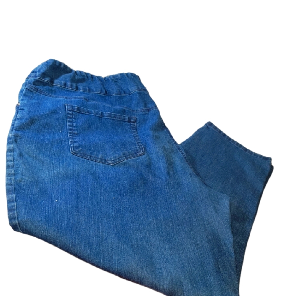 Comfort Waistband Pull-on Jeans Plus Size 26